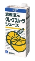 KEY グレープフルーツジュース テトラブリック (1000ml) 6本