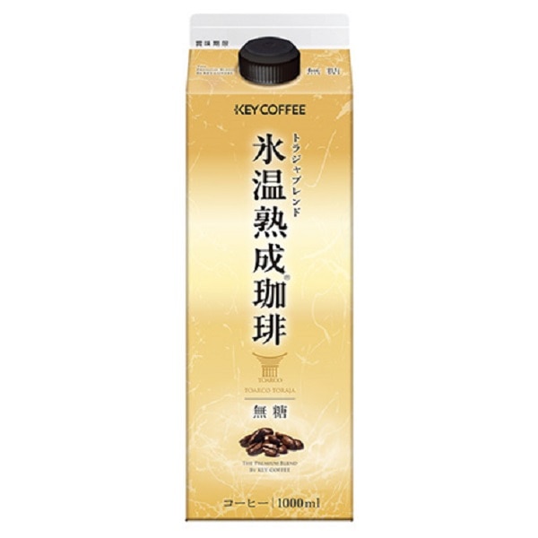 ＫＥＹ 氷温熟成珈琲トラジャブレンド無糖 （1000ml） 6本