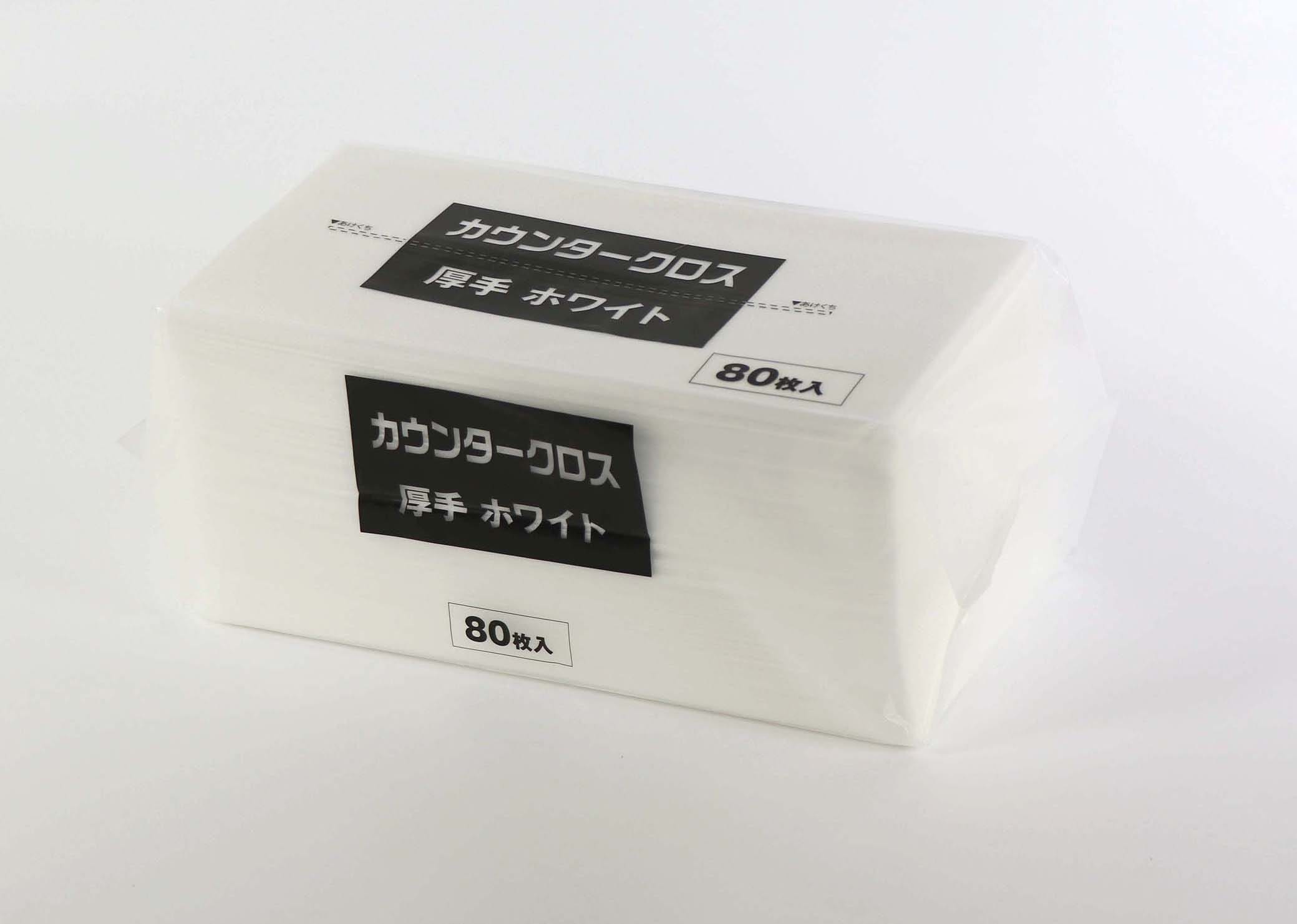 カウンタークロス厚手30Ｘ61 ホワイト （80P）