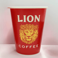 【取り寄せ】ライオンコーヒーカミカップ　280ml (50P) 20袋