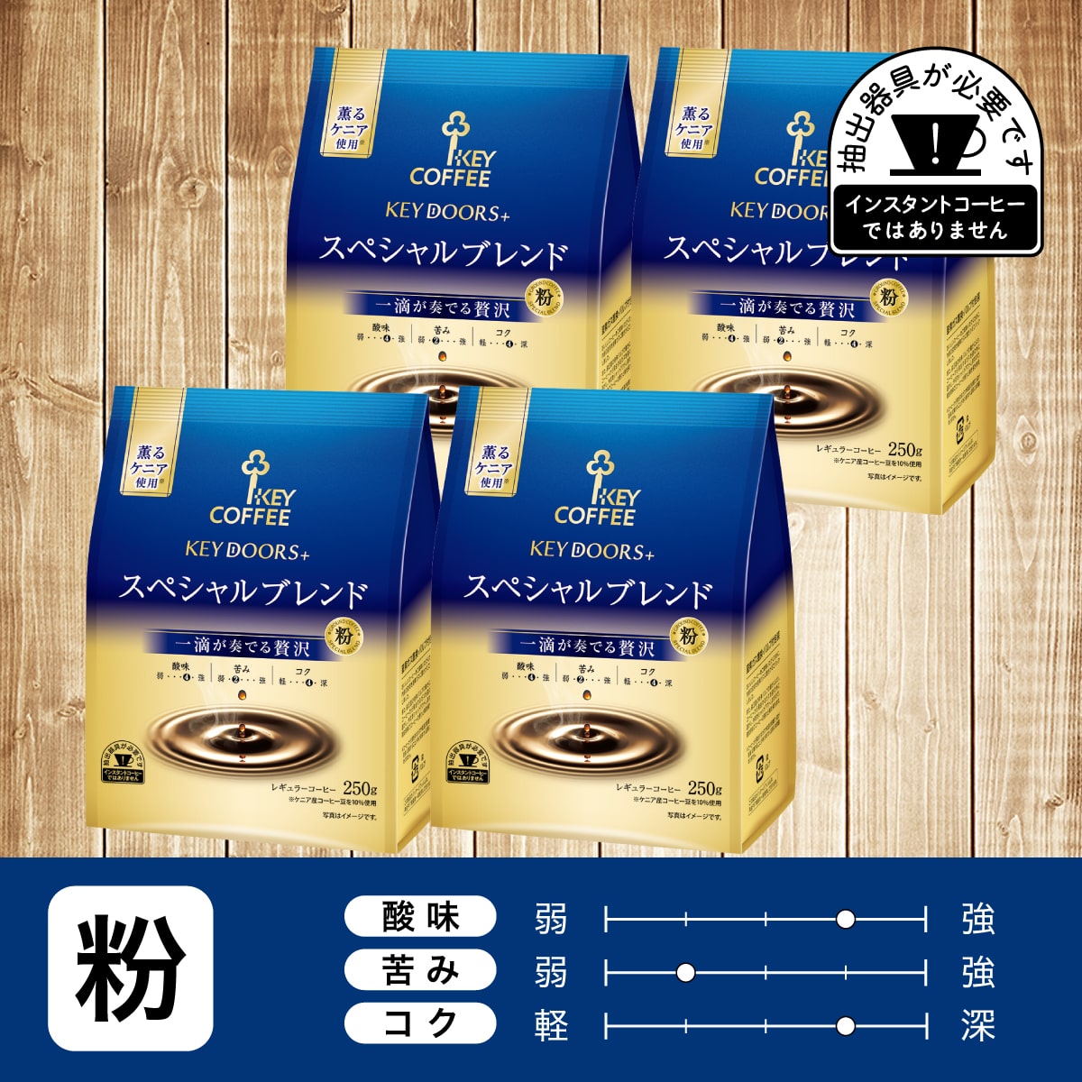 KEY DOORS+スペシャルブレンド粉 250g ×4袋