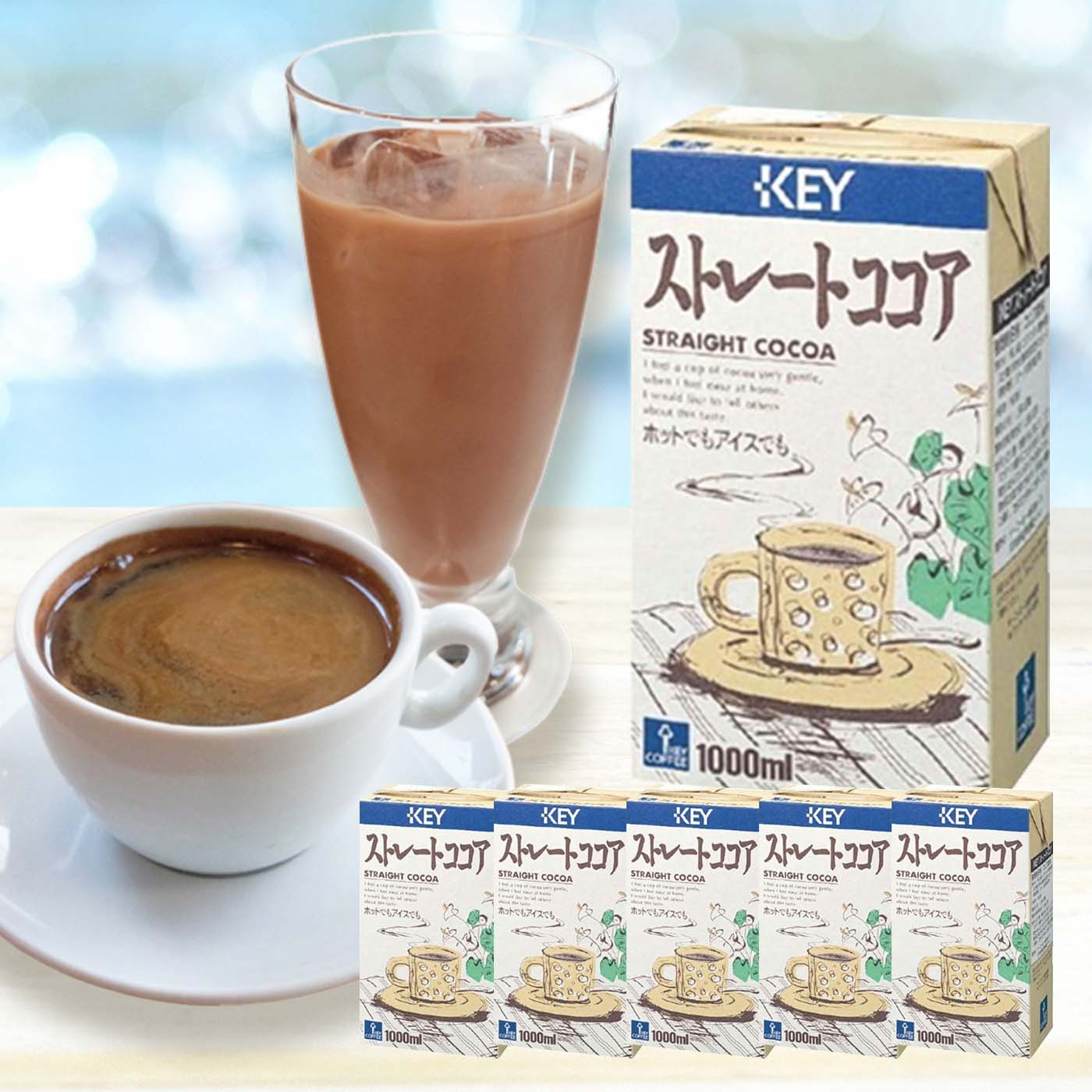 コーヒーの総合専門店】ストレートココア 1L×6本: 食品を探す