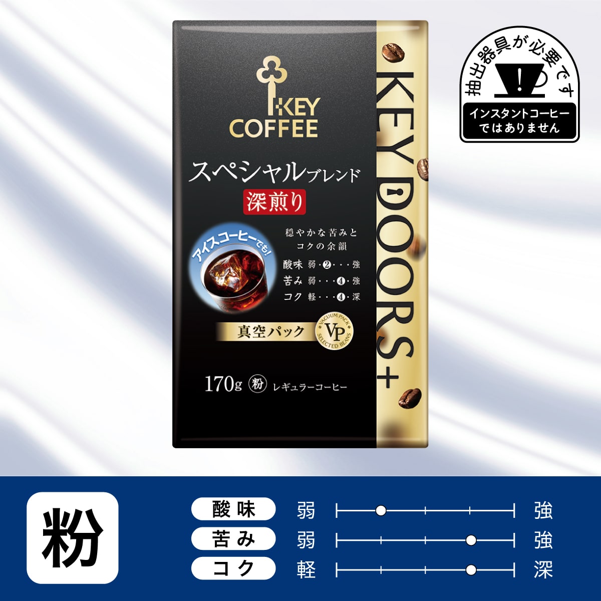 KEY DOORS+スペシャルブレンド 深煎り粉 170g