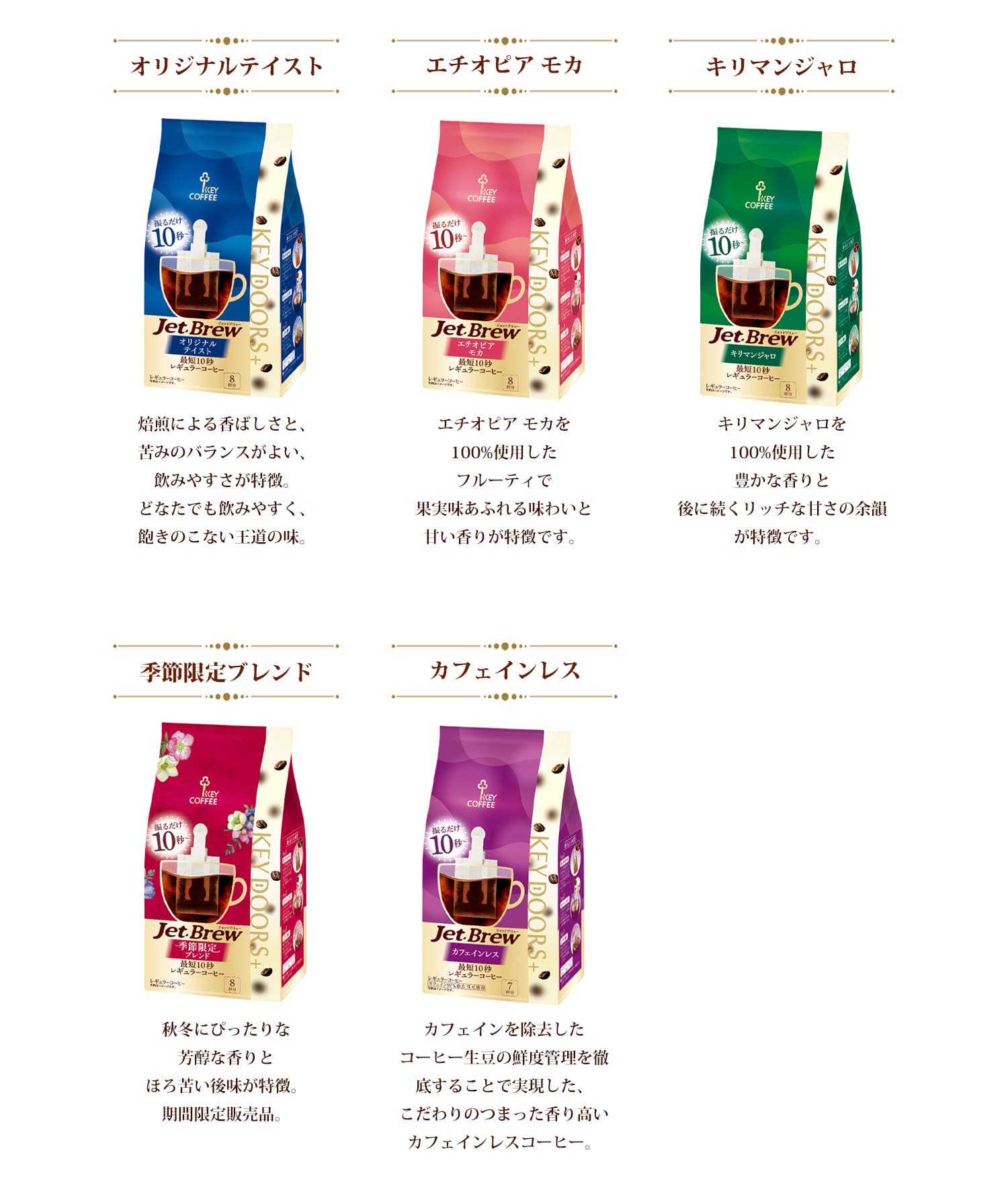 JET BREW 5種 各1袋