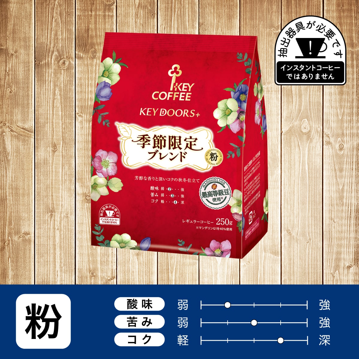 KEY DOORS＋ 季節限定ブレンド　粉 250g