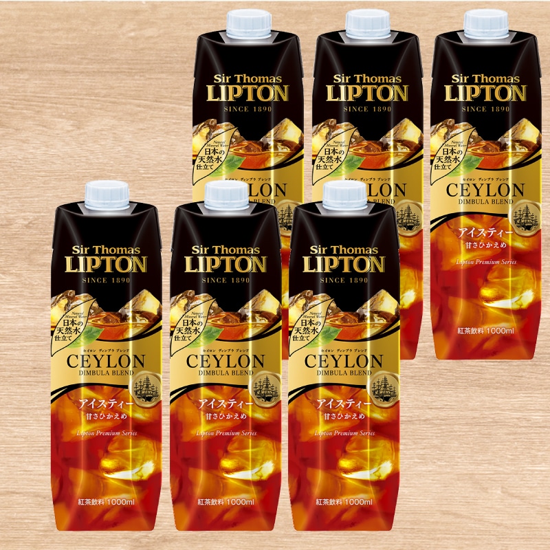 サー・トーマス・リプトン　アイスティー 甘さひかえめ 1L × 6本