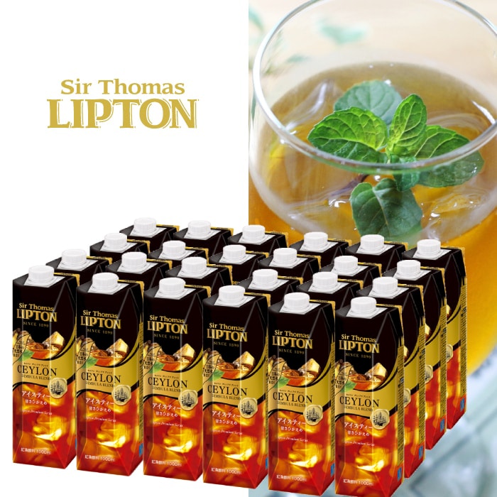 サー・トーマス・リプトン アイスティー 甘さひかえめ 1リットル × 24本