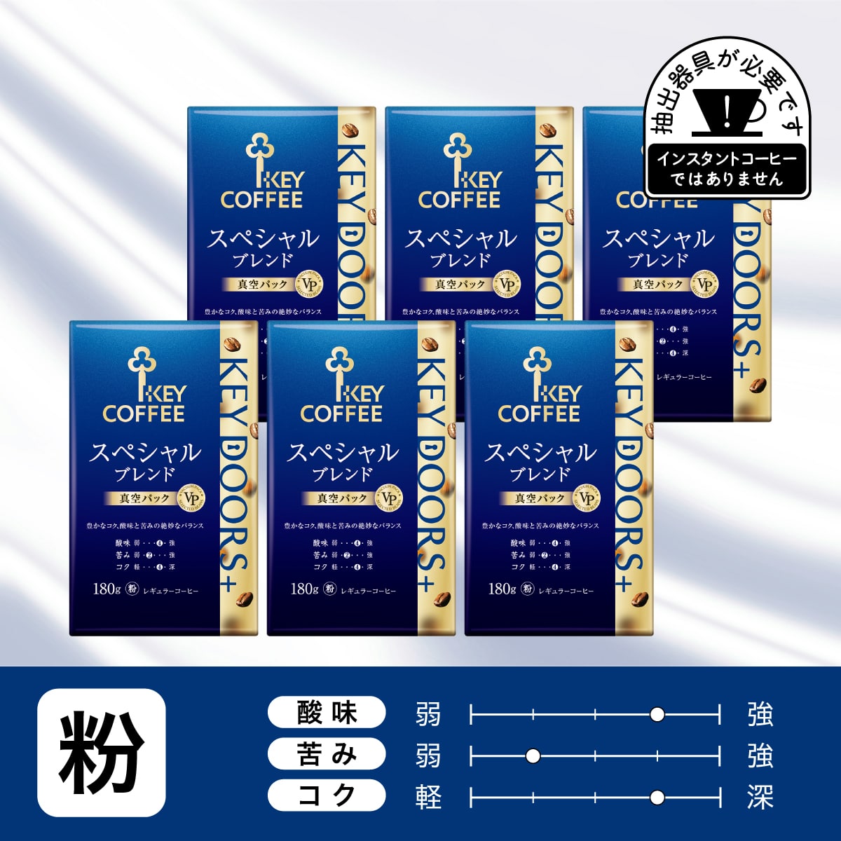 KEY DOORS+ スペシャルブレンド　粉 180g × 6個