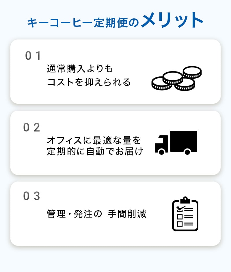 便利でお得なキーコーヒーの定期購入限定のメリット