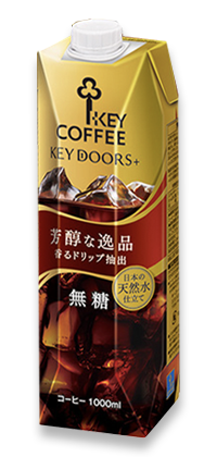 KEY DOORS+ リキッドコーヒー テトラプリズマ 無糖 1000ml
